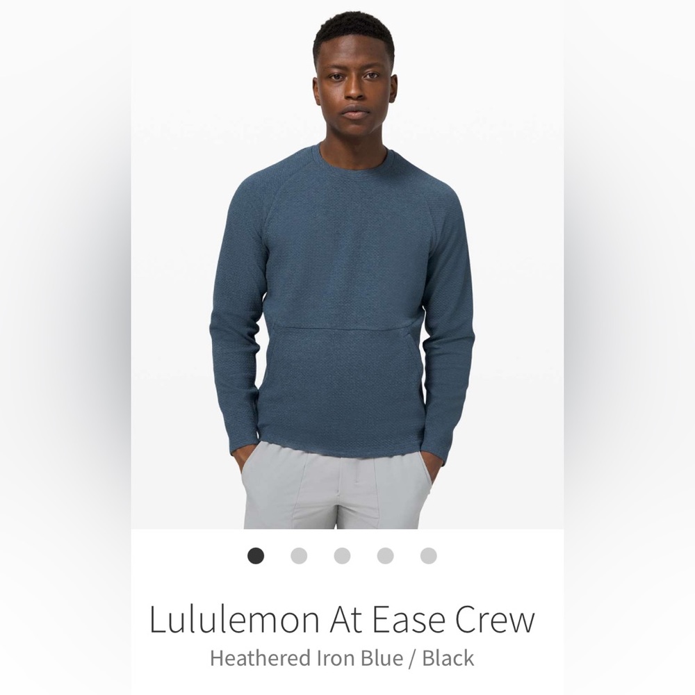 Lululemon at ease crew - Heathered Iron Blue / Black